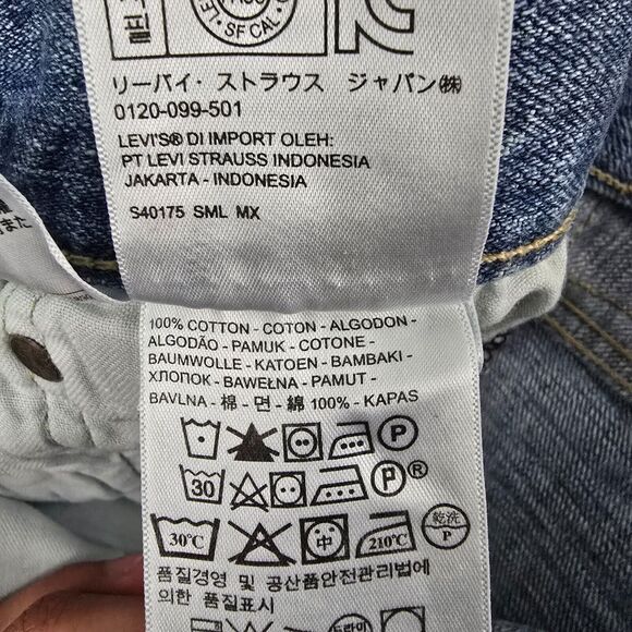 Levi's 501 button fly jeans blue 29x32 denim light‎ wash 5002 - Picture 11 of 13